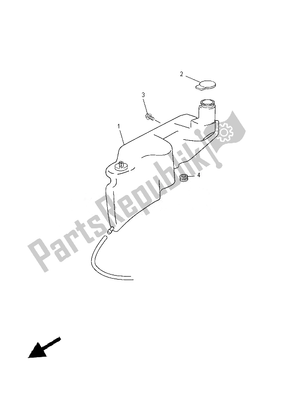 Tutte le parti per il Serbatoio Dell'olio del Yamaha YN 50 EM 2013