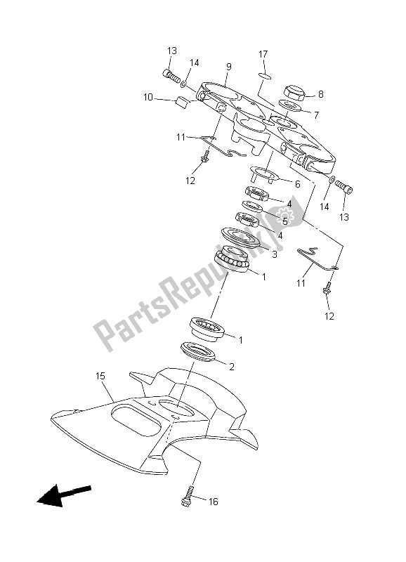 Toutes les pièces pour le Pilotage du Yamaha FJR 1300 2002