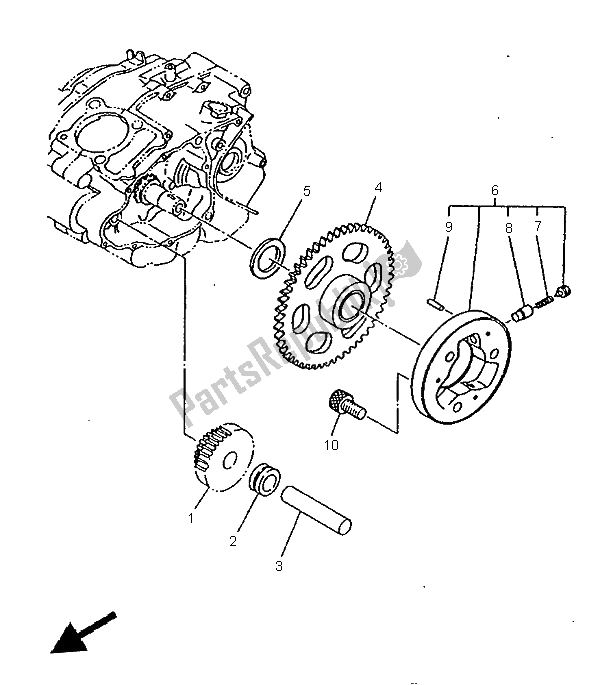 Toutes les pièces pour le Entrée du Yamaha TW 125 1999