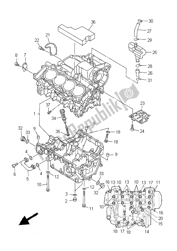 Wszystkie części do Korbowód Yamaha YZF R6 600 1999