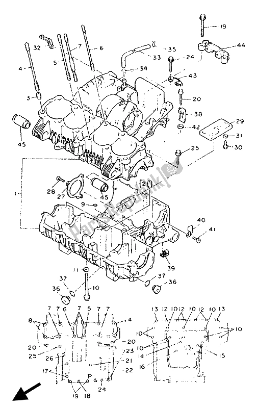 Wszystkie części do Korbowód Yamaha FJ 1200A 1992