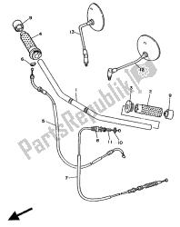 manija de dirección y cable (plano)