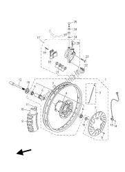 roue avant et système de freinage