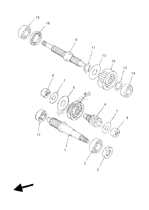 All parts for the Transmission of the Yamaha YP 250 RA X MAX 2011