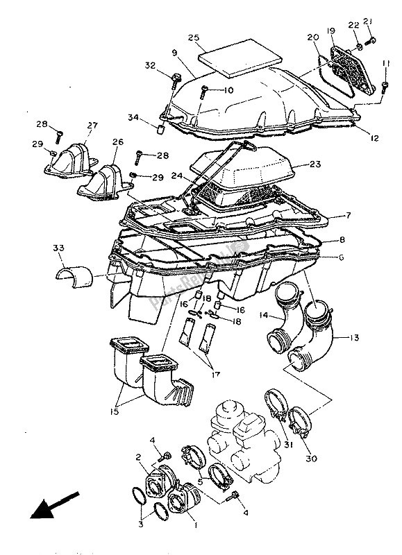 Todas las partes para Consumo de Yamaha XT 600Z Tenere 1986