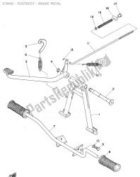 STAND - FOOTREST - BRAKE PEDAL