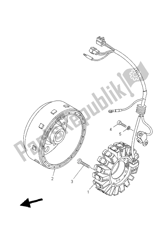 Toutes les pièces pour le Générateur du Yamaha XT 660X 2009