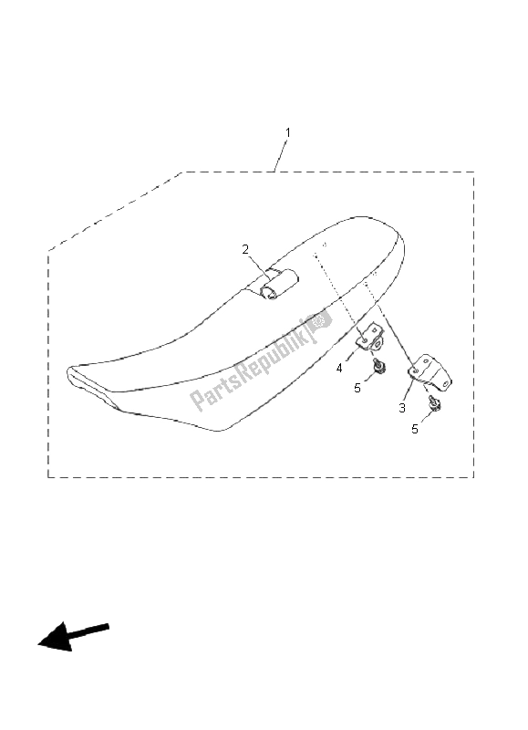 All parts for the Seat of the Yamaha YZ 85 SW LW 2008