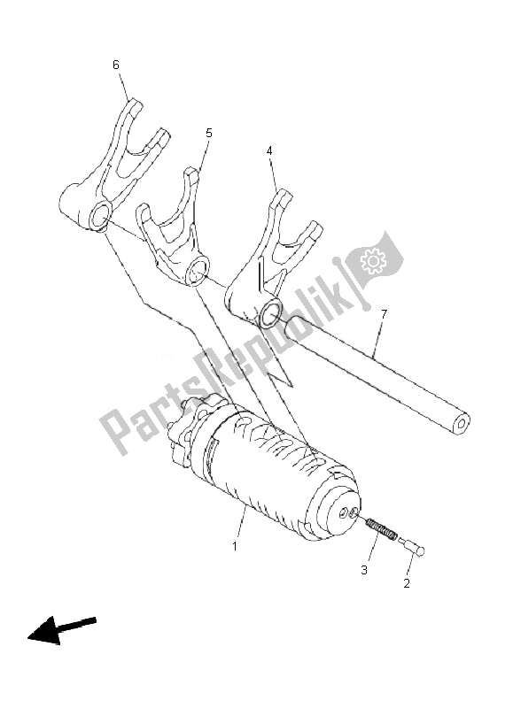 Tutte le parti per il Camma Cambio E Forcella del Yamaha WR 250X 2010