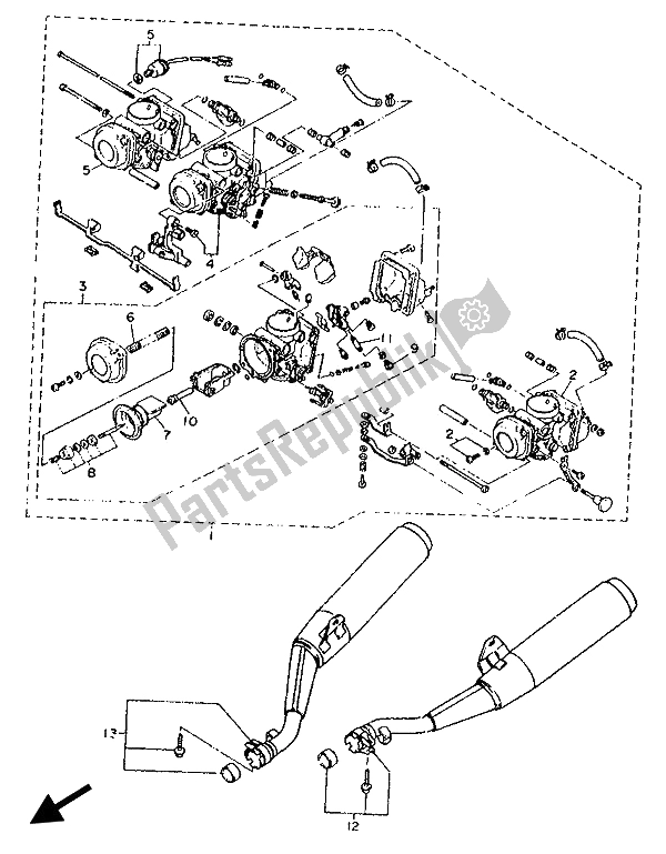 All parts for the Alternate (engine) (for En) of the Yamaha XJ 600S Diversion 1992