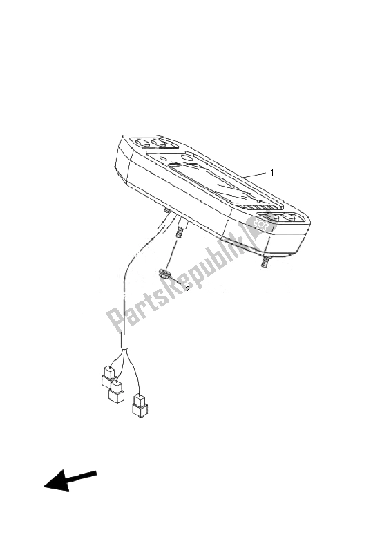 Alle onderdelen voor de Meter van de Yamaha YFM 660F Grizzly 2007