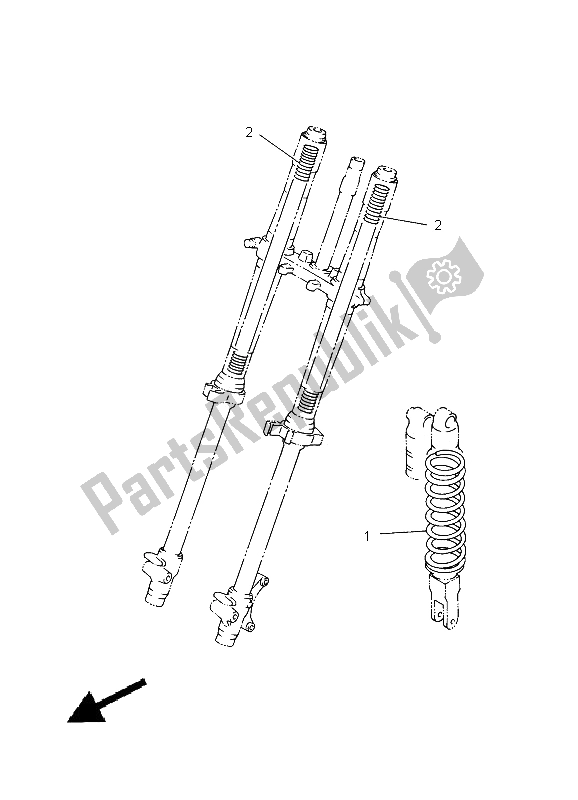 Alle onderdelen voor de Alternatief Voor Chassis van de Yamaha YZ 85 SW LW 2012