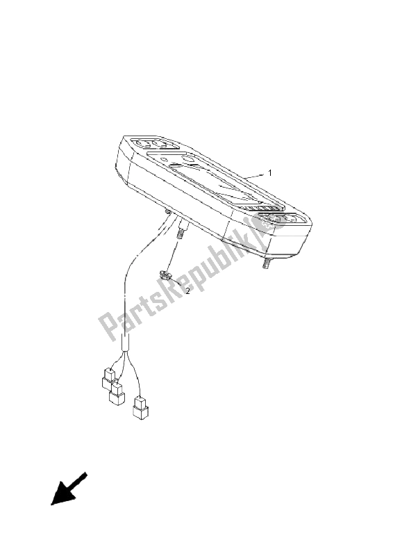All parts for the Meter of the Yamaha YXR 700F Rhino 2009
