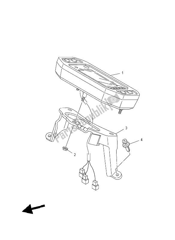 All parts for the Meter of the Yamaha YFM 450F Grizzly IRS 4X4 2012