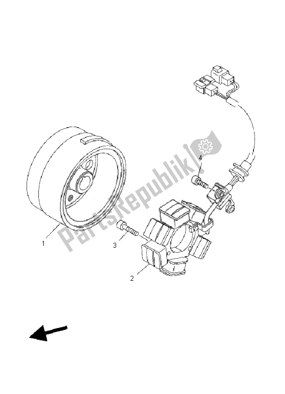 Tutte le parti per il Generatore del Yamaha TT R 125E SW LW 2007