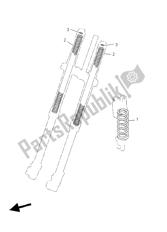 All parts for the Alternate For Chassis of the Yamaha YZ 250F 2004