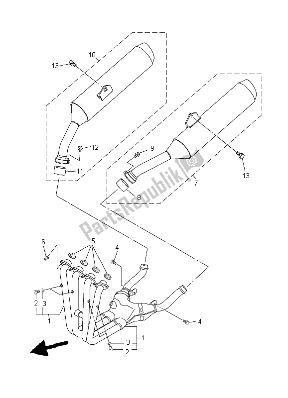 Todas las partes para Cansada de Yamaha FJR 1300 2002