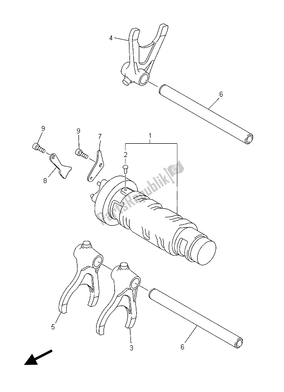 Todas las partes para Cambio De Leva Y Horquilla de Yamaha XJ6 FA 600 2015