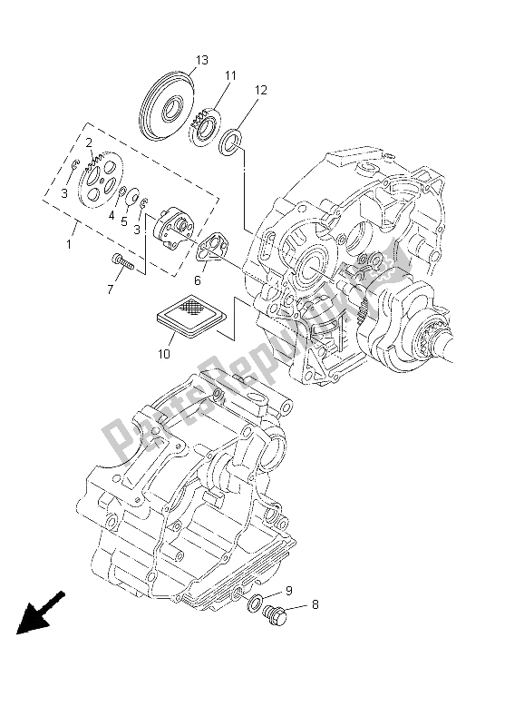 Tutte le parti per il Pompa Dell'olio del Yamaha XT 125R 2005