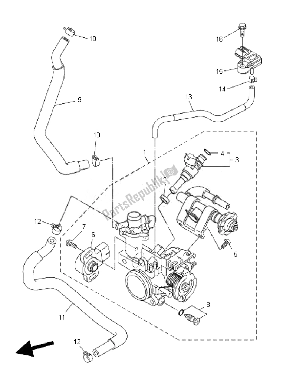 Tutte le parti per il Immissione 2 del Yamaha WR 250R 2010