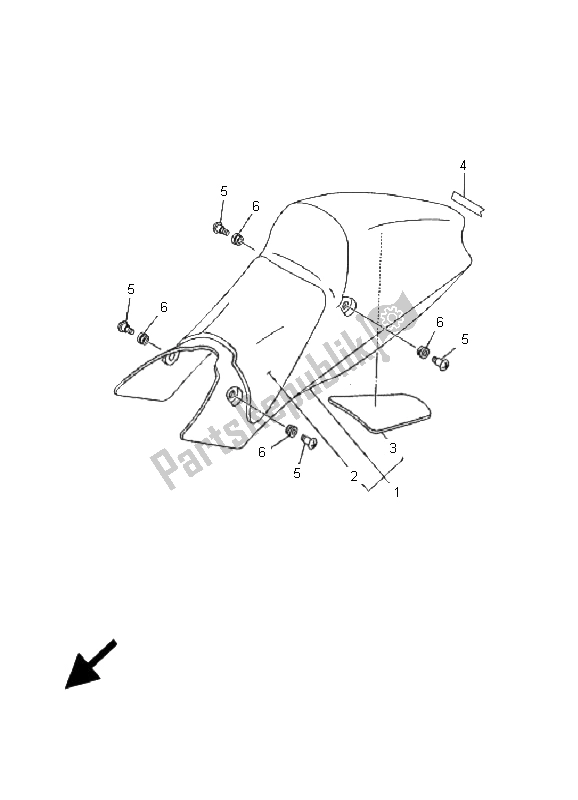 Toutes les pièces pour le Siège du Yamaha TZ 250 2001