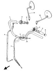 câble de poignée de direction (plat)