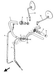 stuurhendel kabel (plat)