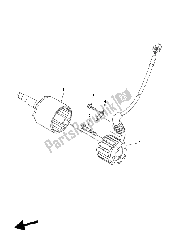 Tutte le parti per il Generatore del Yamaha FZ1 NA Fazer 1000 2009