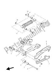 brazo trasero y suspensión