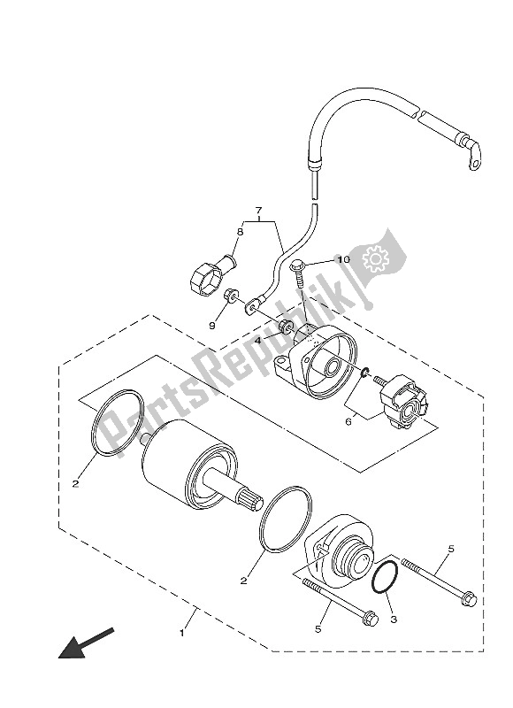 Toutes les pièces pour le Demarreur du Yamaha MT-07 700 2016