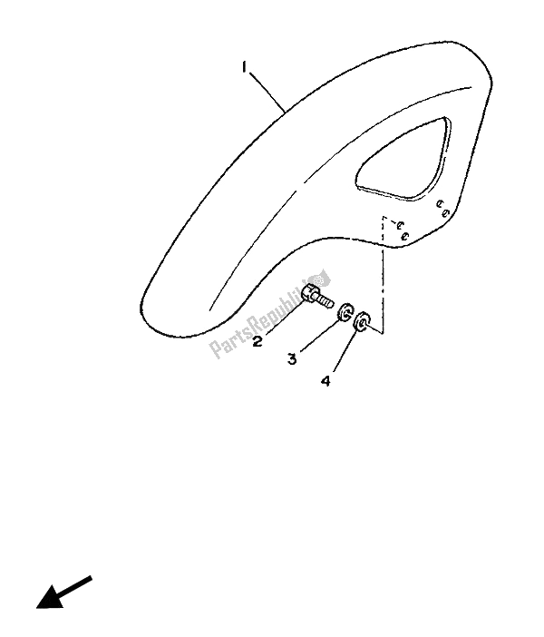 Toutes les pièces pour le Aile du Yamaha TZ 250 1989