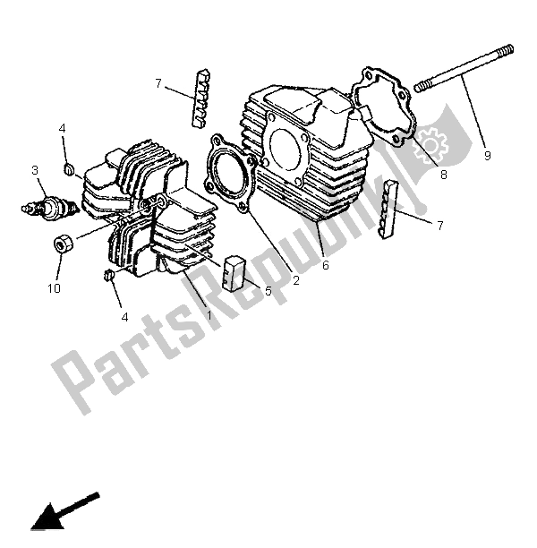 Toutes les pièces pour le Cylindre du Yamaha PW 80 1995