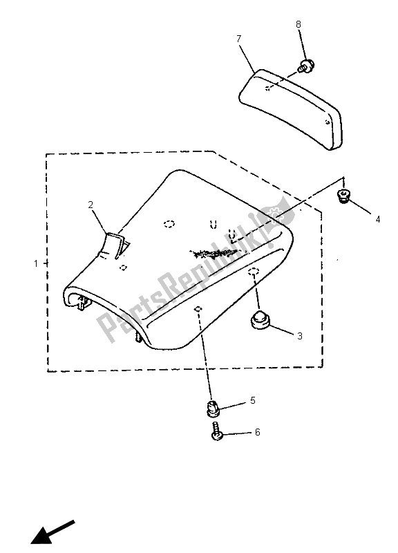 Toutes les pièces pour le Siège du Yamaha YZF 750 SP 1996