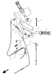 uchwyt kierownicy i kabel