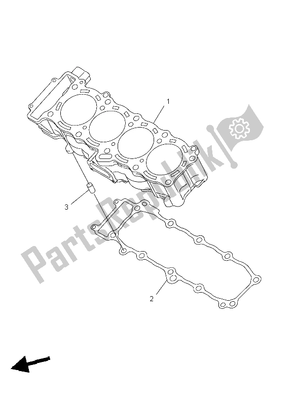 Todas as partes de Cilindro do Yamaha YZF R1 1000 2004