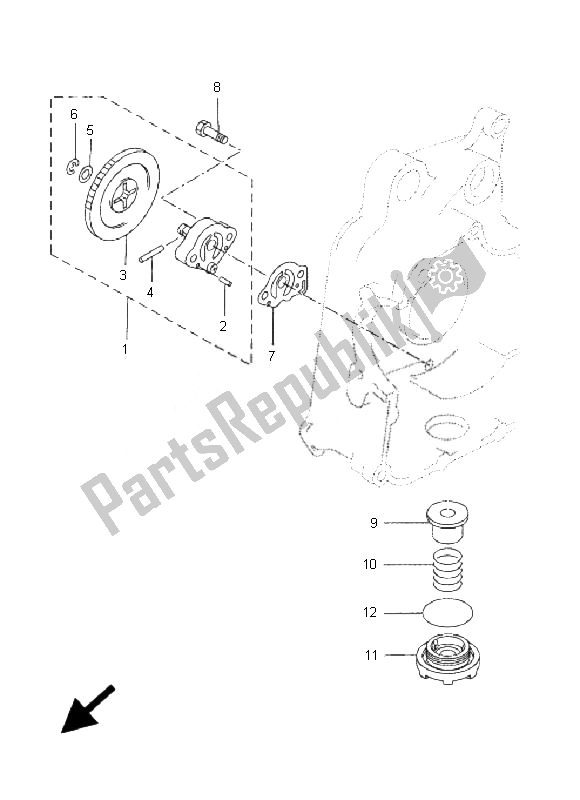 Todas las partes para Bomba De Aceite de Yamaha VP 250 X City 2007