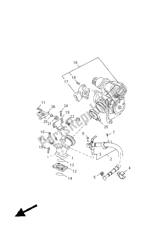 Todas las partes para Consumo de Yamaha YP 125R 2014