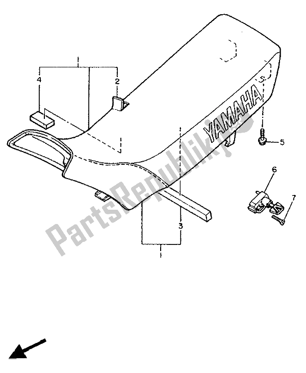 Wszystkie części do Siedzenie Yamaha XT 600K 1991