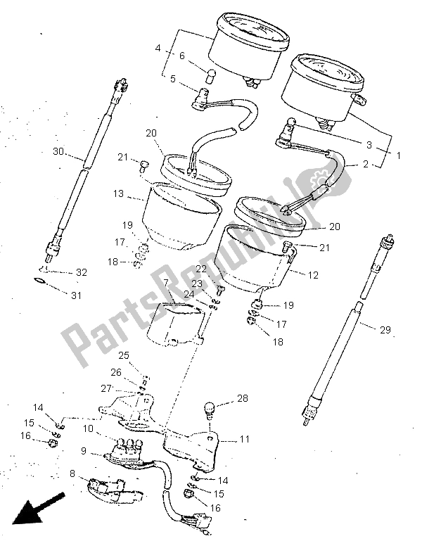 Wszystkie części do Metr Yamaha SR 250 1996