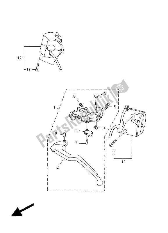 Toutes les pièces pour le Interrupteur Et Levier De Poignée du Yamaha YZF R1 1000 2000