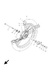 roue avant (roue à rayons)