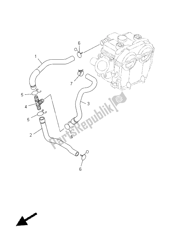 Todas las partes para Sistema De Inducción De Aire de Yamaha YZ 250 FX 2015