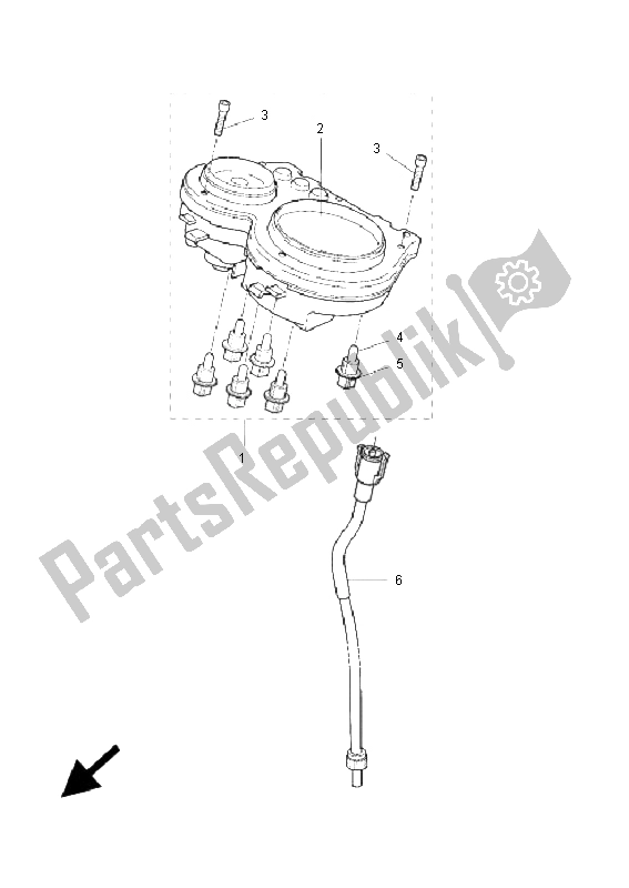 All parts for the Meter of the Yamaha YQ 50 Aerox 2009