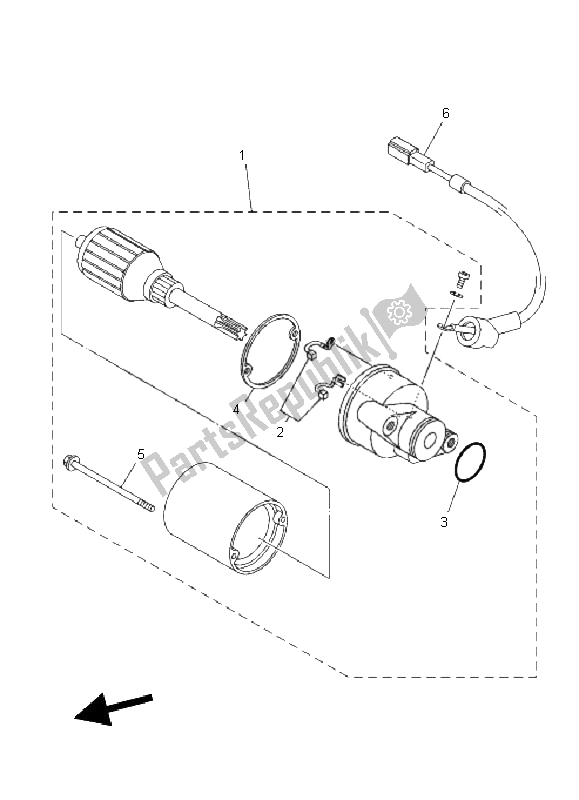 Todas las partes para Motor De Arranque de Yamaha TT R 50E 2011