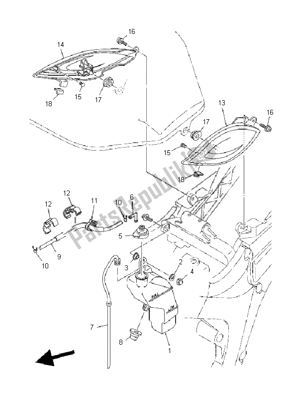 Toutes les pièces pour le Couvercle Latéral du Yamaha TDM 900A 2010