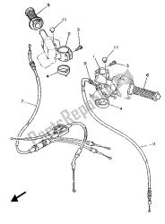 manija de dirección y cable