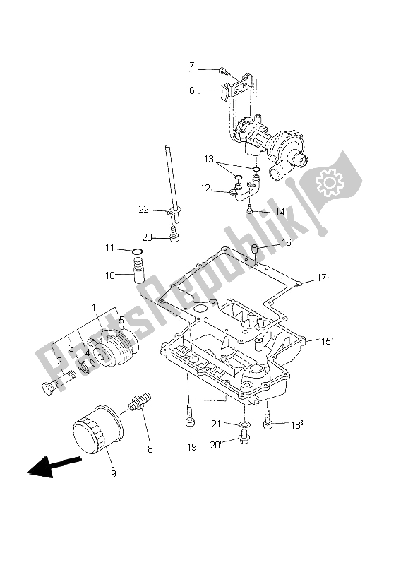 Toutes les pièces pour le Nettoyant Huile du Yamaha FZS 1000 Fazer 2002