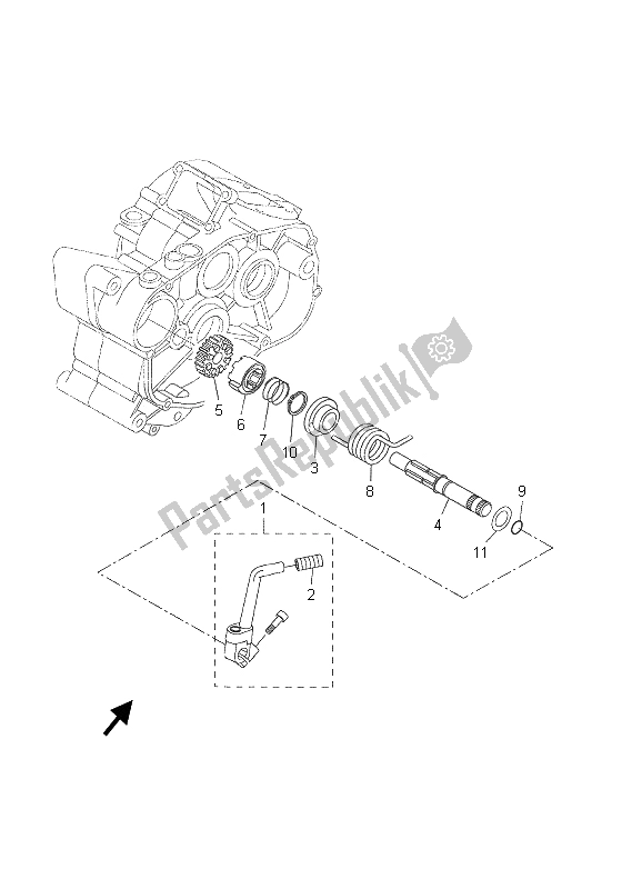 Tutte le parti per il Antipasto del Yamaha DT 50R SM 2005