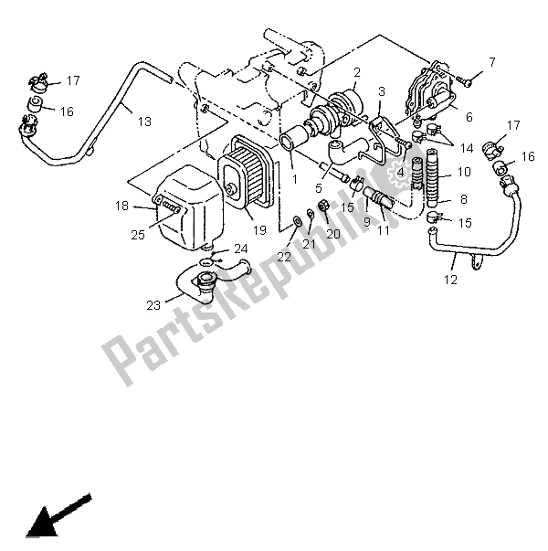 All parts for the Alternate Engine 3 (che,aut) of the Yamaha XV 750 Virago 1996