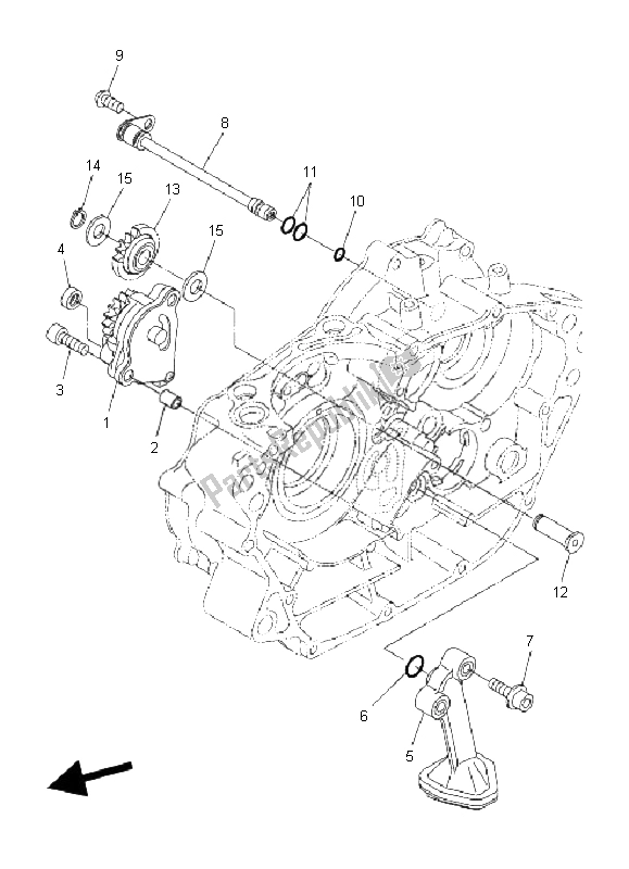 Todas las partes para Bomba De Aceite de Yamaha WR 250R 2008